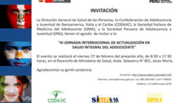 III Jornada de Actualizaciòn en Salud Integral del Adolescente