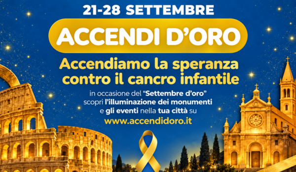 Tumori pediatrici, Settembre d’Oro 2026